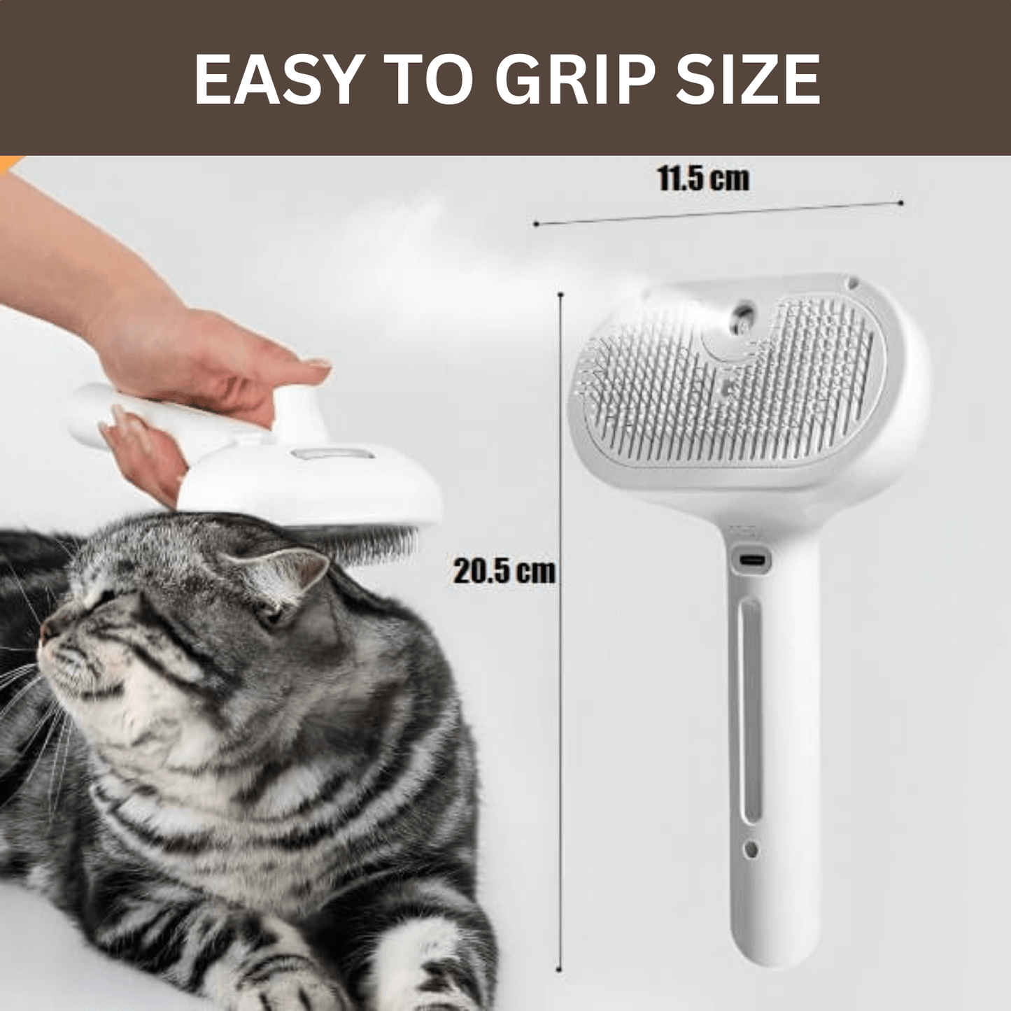 Steam Grooming Pet Brush