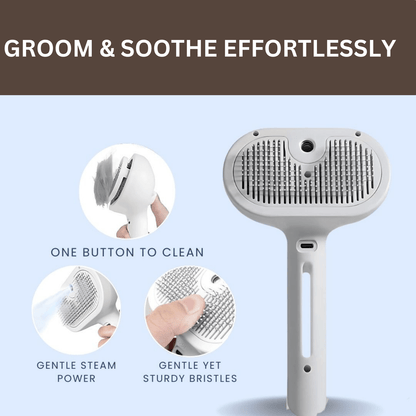 Steam Grooming Pet Brush
